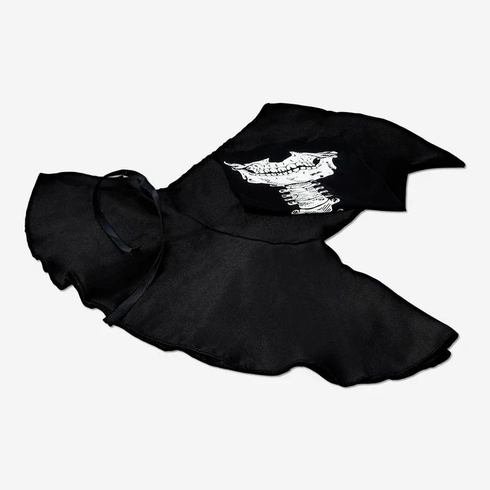 Flying Tiger Copenhagen Siyah Pelerin ve İskeletli Bandana Seti