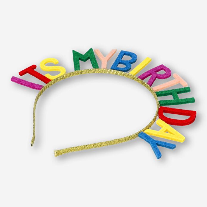 Flying Tiger Copenhagen Yetişkinler için Yazılı Doğum Günü Saç Bandı