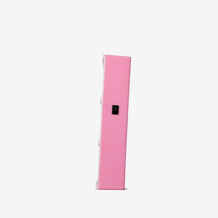 Flying Tiger Copenhagen Pembe Çerçeveli ve Harfli A4 Led Işıklı Pano