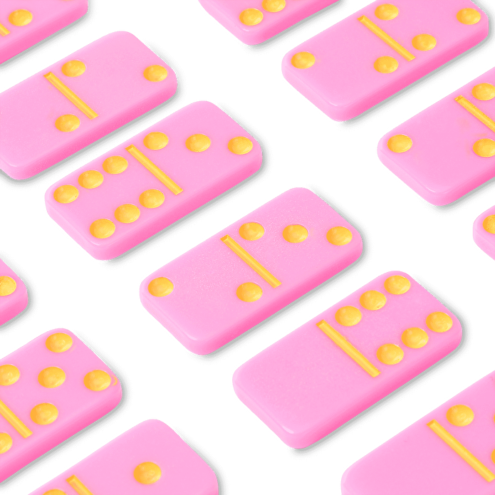 Flying Tiger Copenhagen Kutulu Pembe Domino Seti