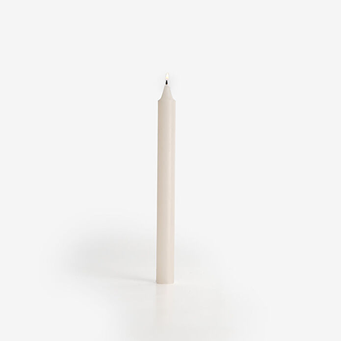 Flying Tiger Copenhagen Fildişi Rengi Şamdan Mumu 2,2 cm x 24 cm