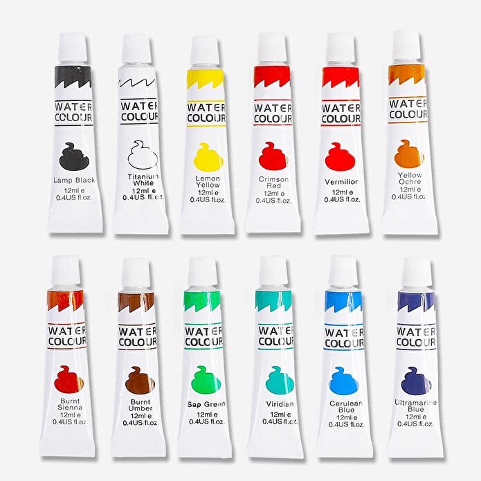 Flying Tiger Copenhagen 12'li Tüplü Sulu Boya Seti