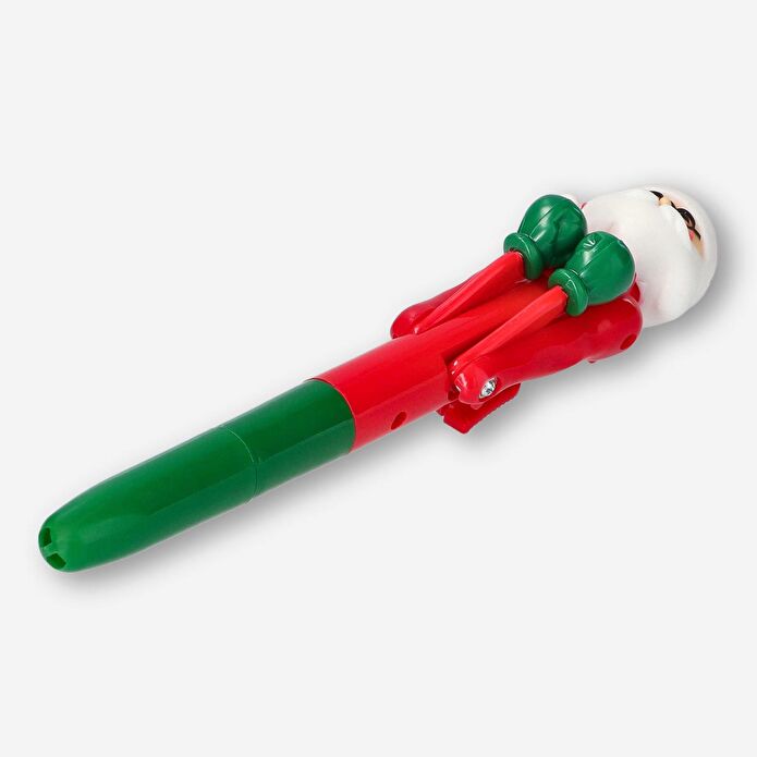 Flying Tiger Copenhagen Yeşil Kırmızı Noel Babalı Kalem 17,2 cm