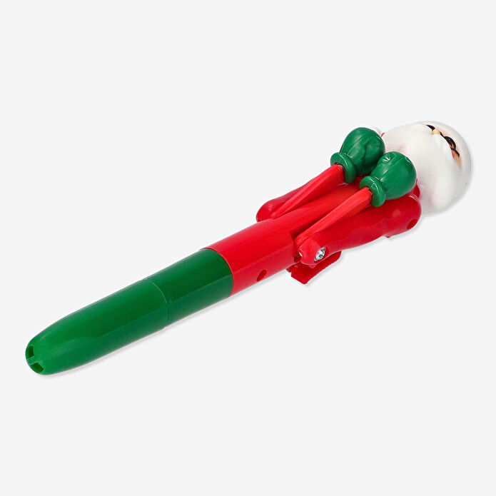 Flying Tiger Copenhagen Yeşil Kırmızı Noel Babalı Kalem 17,2 cm