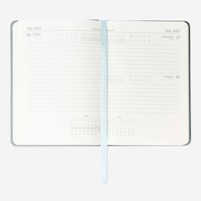 Flying Tiger Copenhagen 2025 Mavi Günlük Ajanda A6