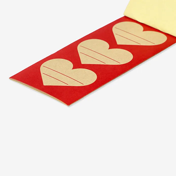 Flying Tiger Copenhagen 15'li Kalp Şekilli Hediye Etiketi Seti