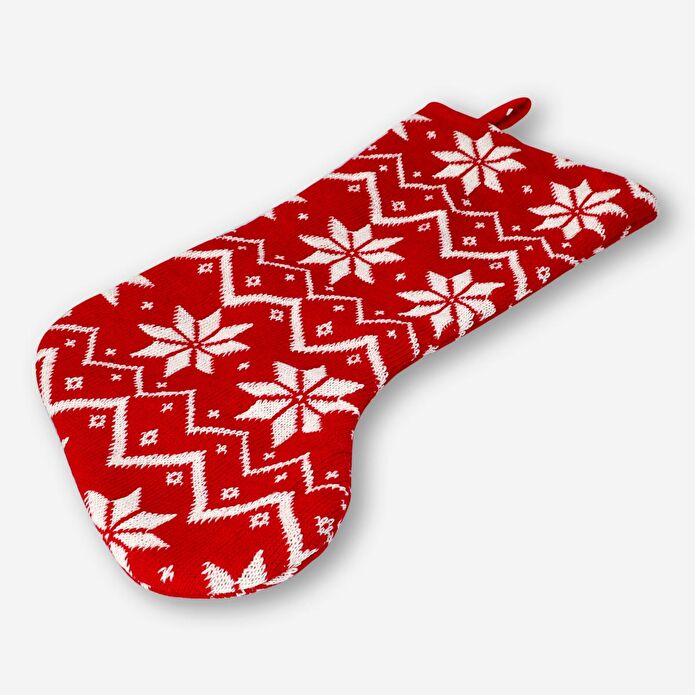 Flying Tiger Copenhagen Kar Tanesi Desenli Kırmızı Yılbaşı Çorabı