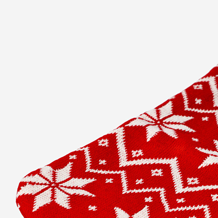 Flying Tiger Copenhagen Kar Tanesi Desenli Kırmızı Yılbaşı Çorabı