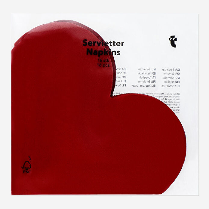 Flying Tiger Copenhagen Kalp Şekilli Peçete