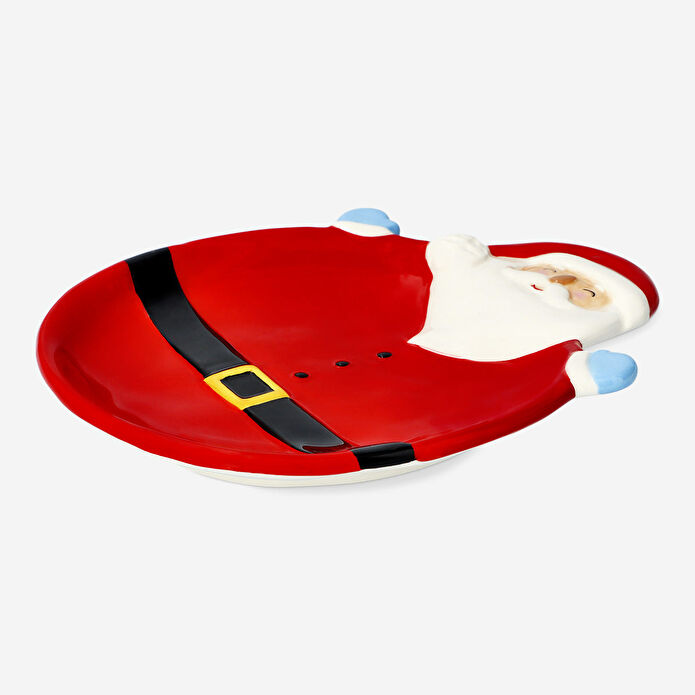 Flying Tiger Copenhagen Noel Baba Şekilli Kırmızı Tabak