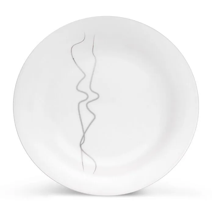 Jumbo Efect Platin 60 Parça 12 Kişilik Platin Yemek Takımı