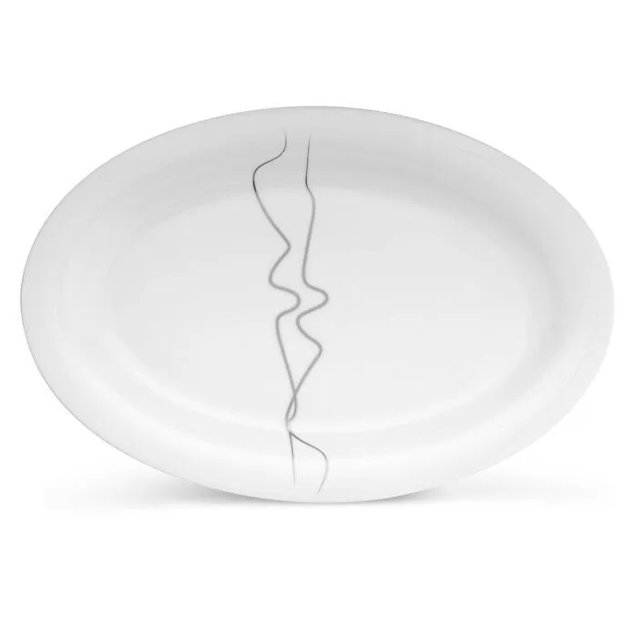 Jumbo Efect Platin 60 Parça 12 Kişilik Platin Yemek Takımı