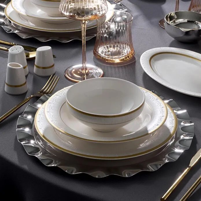 Jumbo Lope Gold 60 Parça 12 Kişilik Yemek Takımı