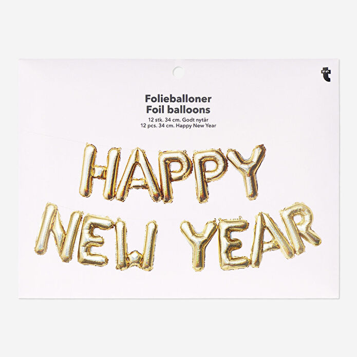 Flying Tiger Copenhagen Happy New Year Yazılı Balonlu Asma Süs