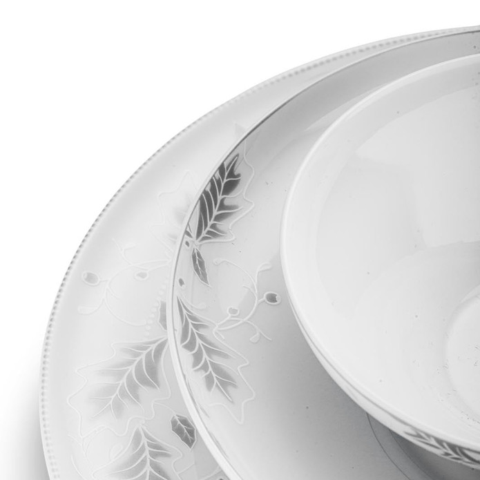 Jumbo Lace Leaf 62 Parça 12 Kişilik Yemek Takımı
