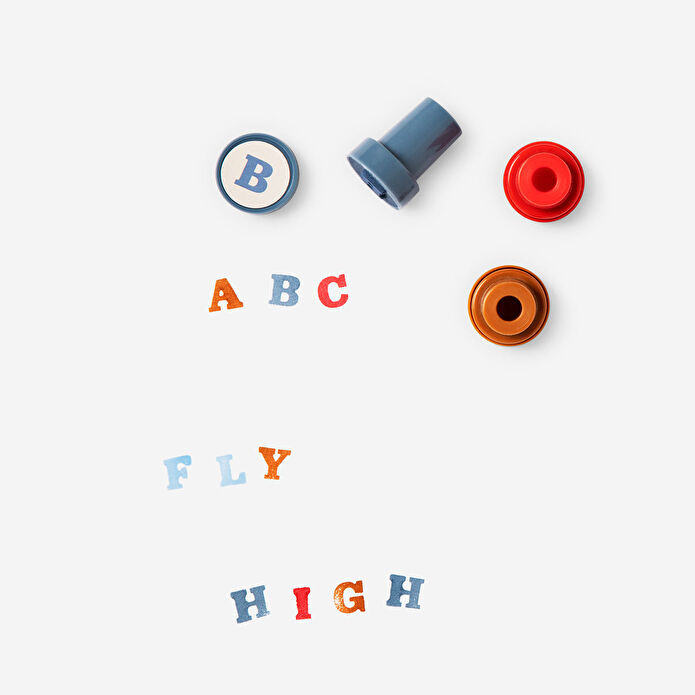 Flying Tiger Copenhagen Harfli Metal Kutuda Damga Seti