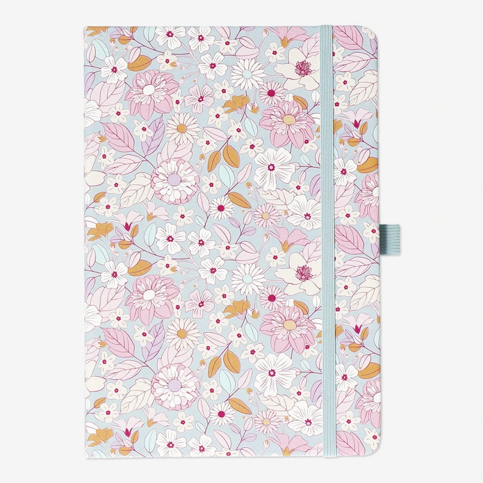 Flying Tiger Copenhagen Çiçekli Desenli Çizgili Defter