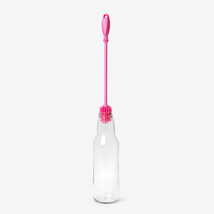 Flying Tiger Copenhagen Pembe Şişe Temizleme Fırçası 30,5 cm