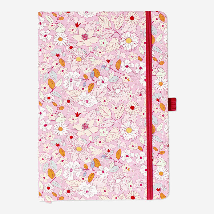 Flying Tiger Copenhagen Çiçek Desenli Kalem Tutacaklı A5 Bullet Planlayıcı