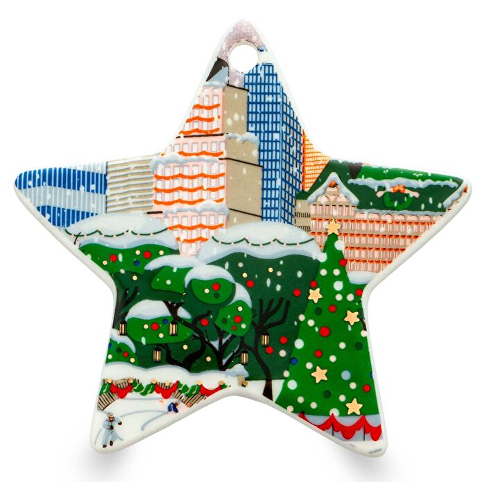 Jumbo Newyork Yıldız Desenli Charm 8 cm