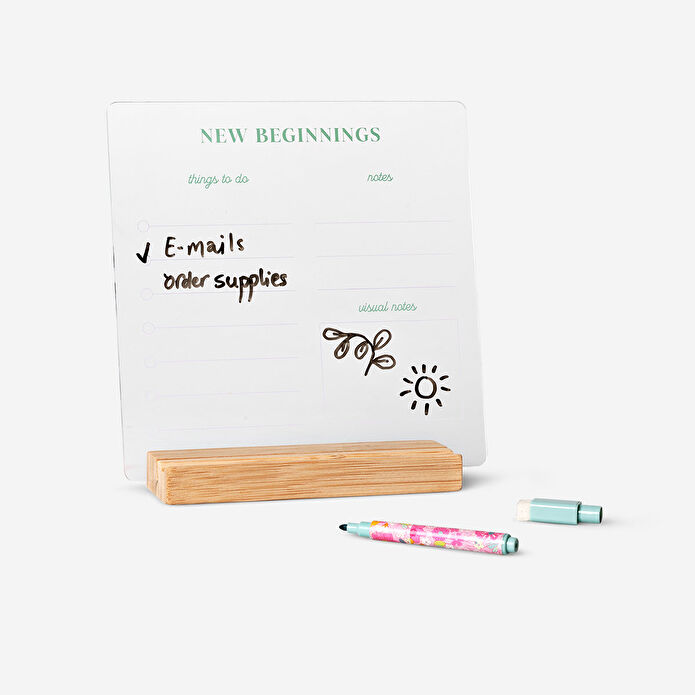 Flying Tiger Copenhagen Standlı Çiçekli Akrilik Pano 20 cm x 20 cm