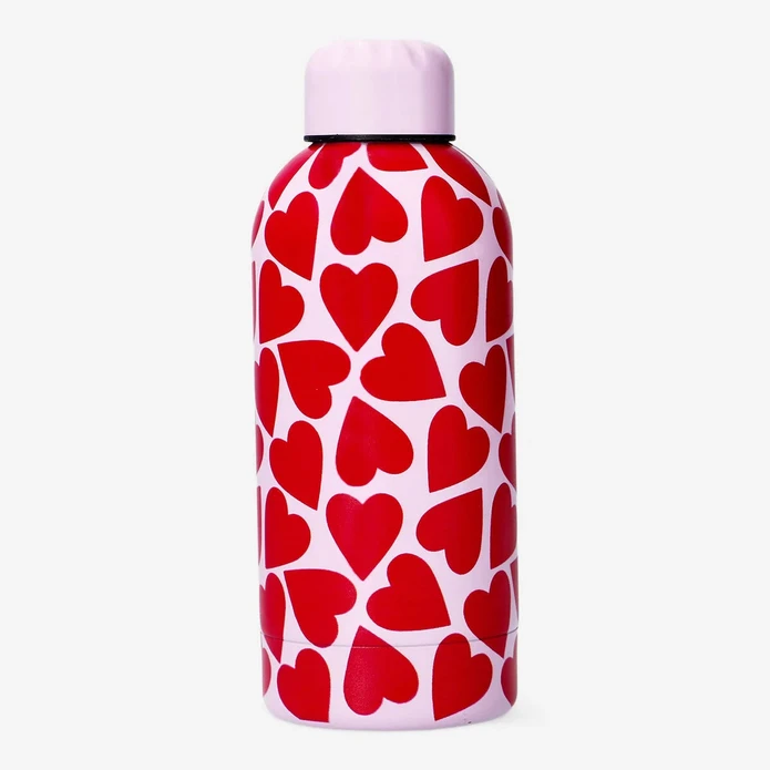 Flying Tiger Copenhagen Kalp Desenli Paslanmaz Çelik Matara 550 ml
