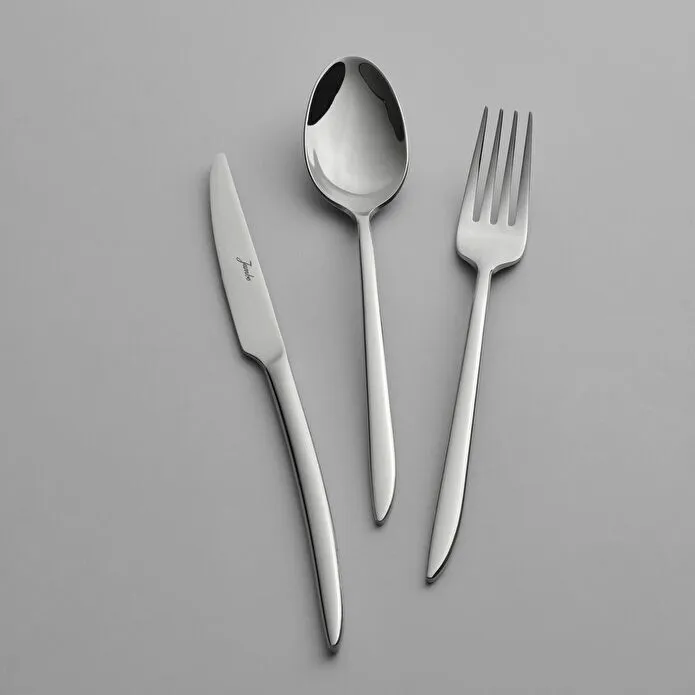 Jumbo 2600 84 Parça 12 Kişilik Çelik Çatal Kaşık Bıçak Takımı