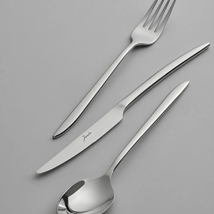 Jumbo 2600 84 Parça 12 Kişilik Çelik Çatal Kaşık Bıçak Takımı