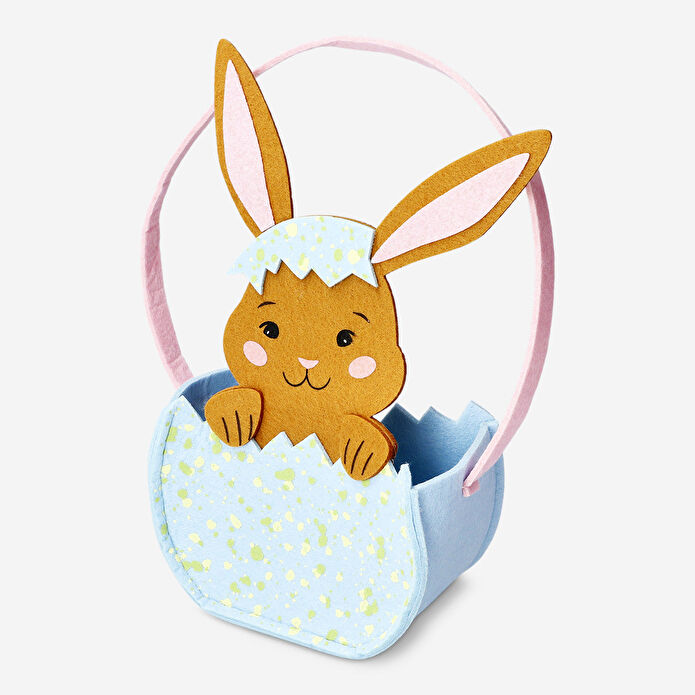 Flying Tiger Copenhagen Kahverengi Tavşan Detaylı Yumurta Şeklinde Hediye Çantası