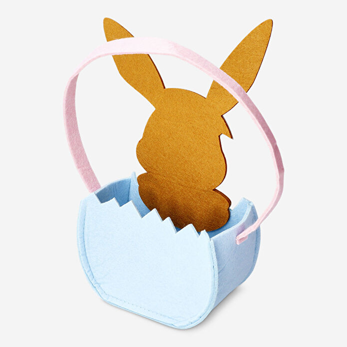 Flying Tiger Copenhagen Kahverengi Tavşan Detaylı Yumurta Şeklinde Hediye Çantası