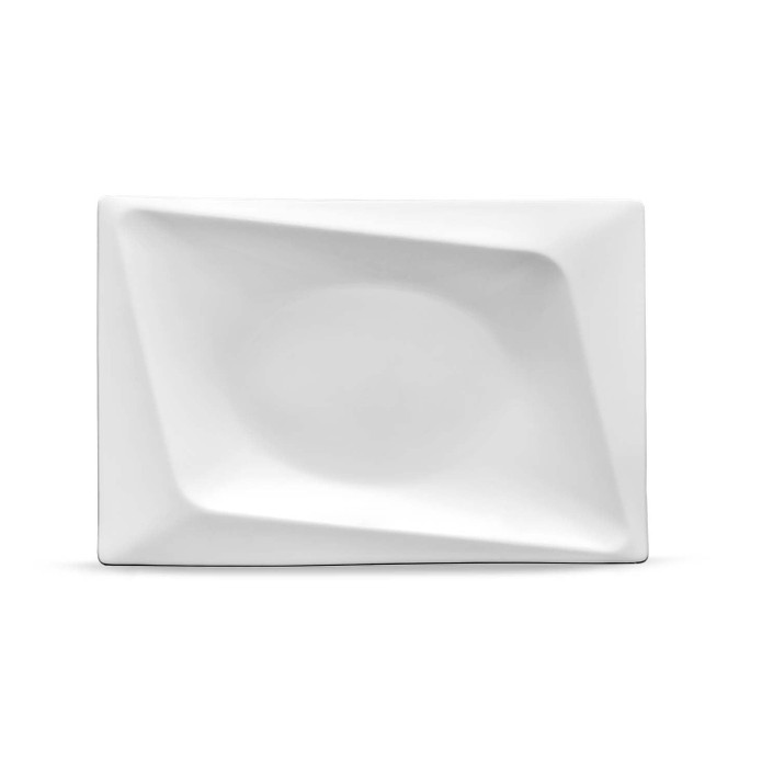 Jumbo Fold Platin 58 Parça 12 Kişilik Kare Yemek Takımı