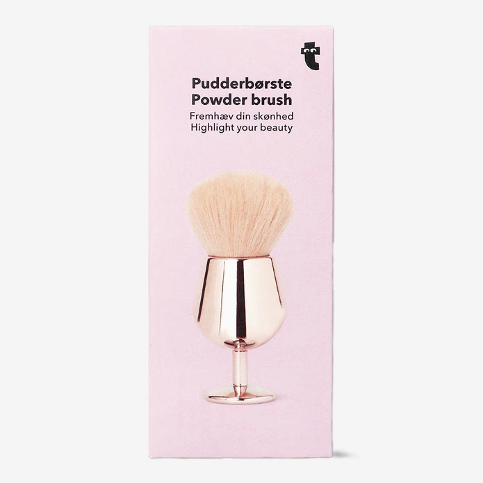 Flying Tiger Copenhagen Kadeh Şekilli Pembe Pudra Fırçası
