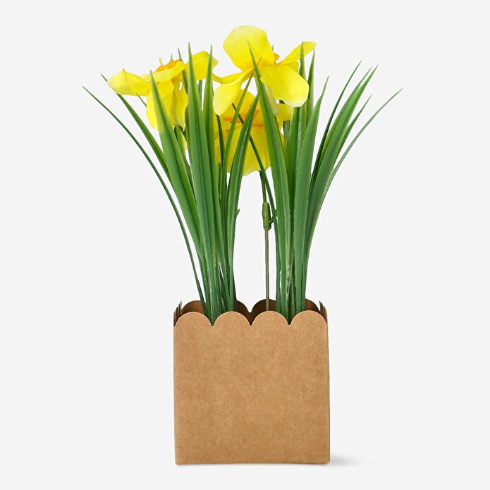 Flying Tiger Copenhagen Saksıda Dekoratif Sarı Nergis Yapay Çiçek