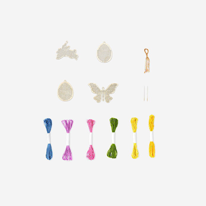 Flying Tiger Copenhagen Kendin Yap Nakışlı Paskalya Süsleri