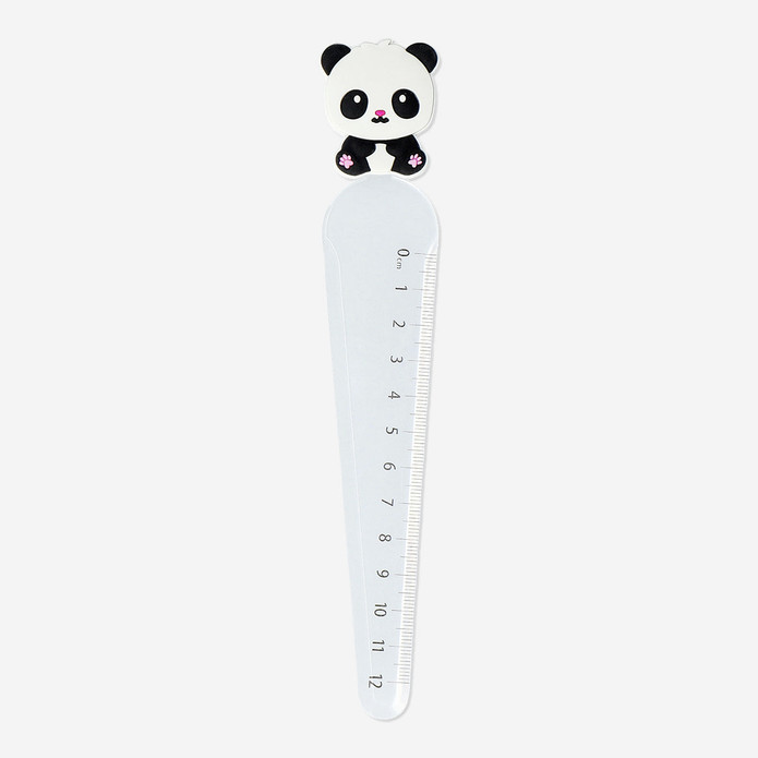 Flying Tiger Copenhagen Panda Detaylı Beyaz Cetvel 12 cm