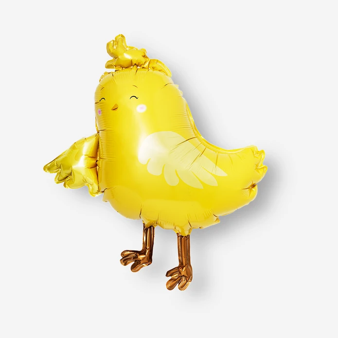 Flying Tiger Copenhagen Sarı Civciv Şeklinde Parlak Balon 81 cm