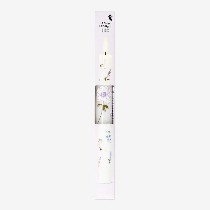 Flying Tiger Copenhagen Çiçek Desenli LED Mum 24 cm