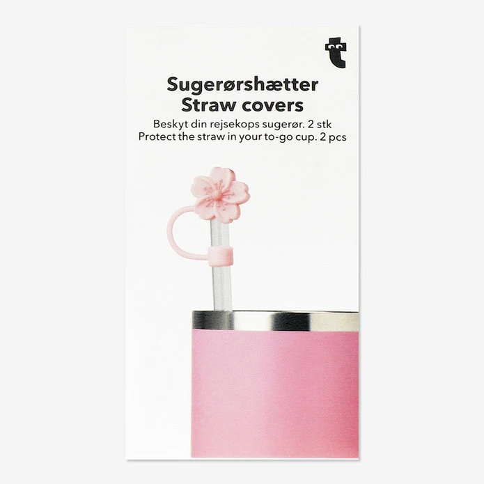 Flying Tiger Copenhagen 2'li Çiçek Şeklinde Pipet Kapağı