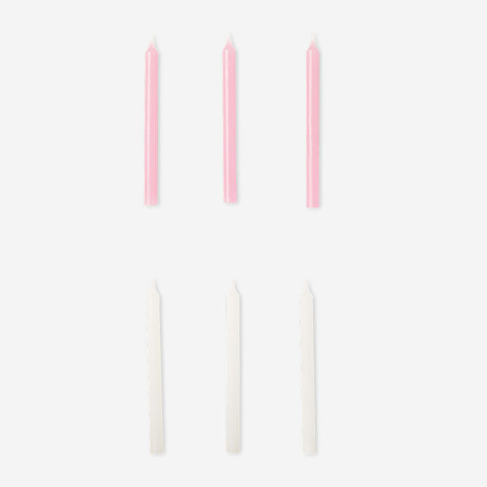 Flying Tiger Copenhagen 6'lı Pembe Şamdan Mumu Seti