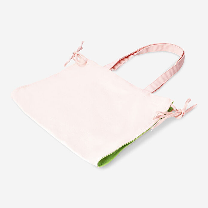 Flying Tiger Copenhagen Fiyonk Detaylı Toz Pembe Shopper Çanta
