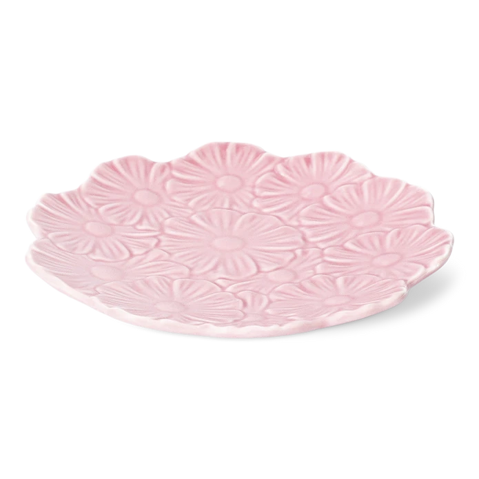 Flying Tiger Copenhagen Küçük Pembe Çiçek Desenli Seramik Tabak