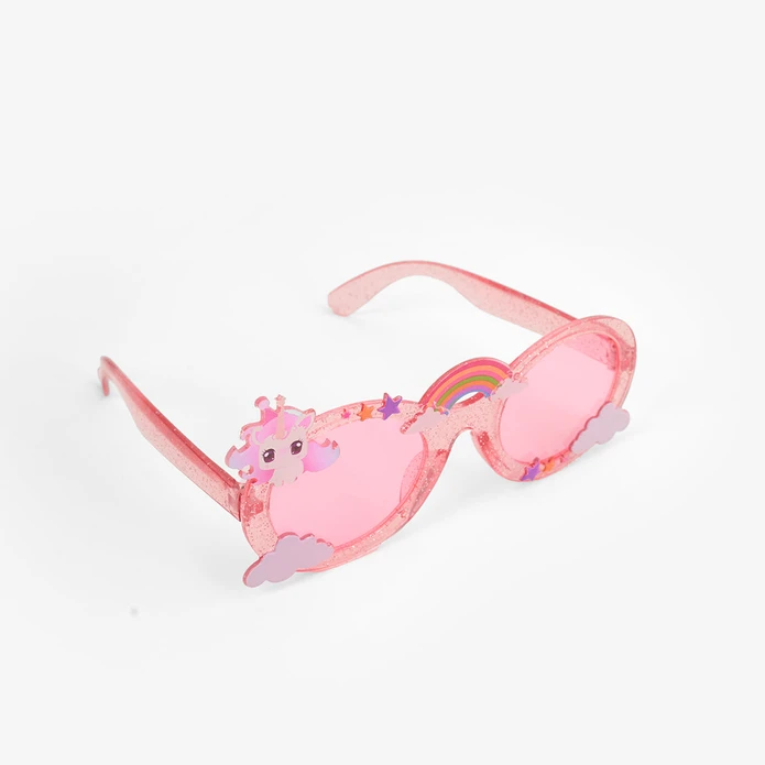 Flying Tiger Copenhagen Pembe Unicorn Detaylı Parti Gözlüğü