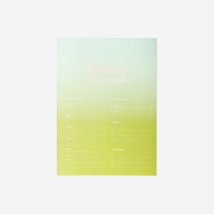 Flying Tiger Copenhagen Yeşil Haftalık Çalışma Planlayıcı Defter