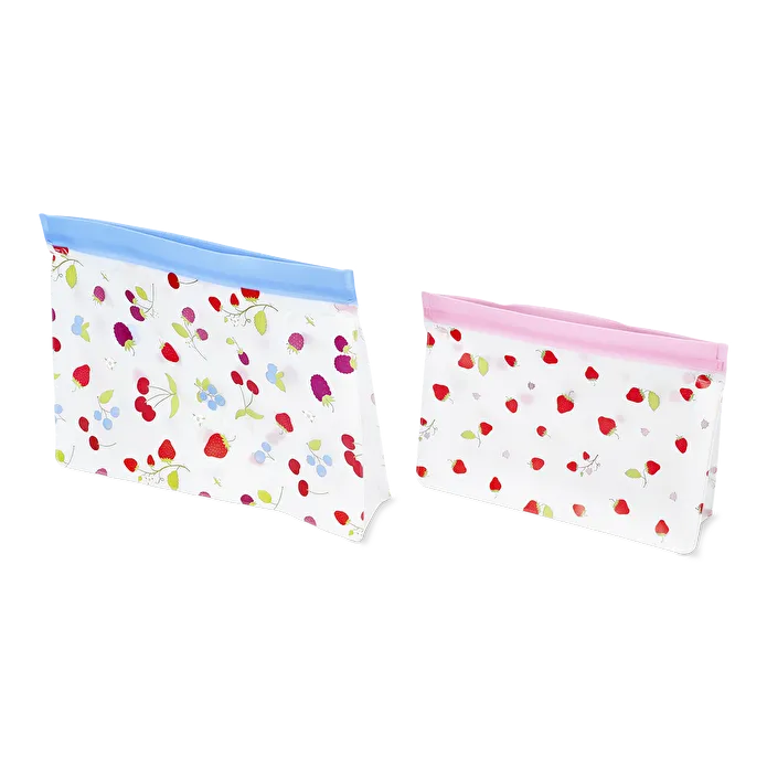 Flying Tiger Copenhagen 2'li Meyve Desenli Kilitli Poşet