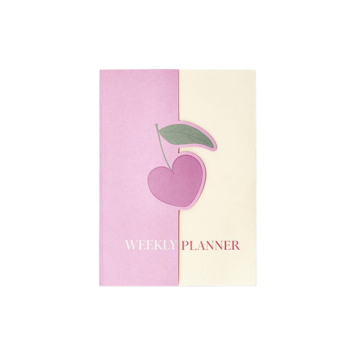 Flying Tiger Copenhagen Pembe Kiraz Desenli Haftalık Planlayıcı Defter