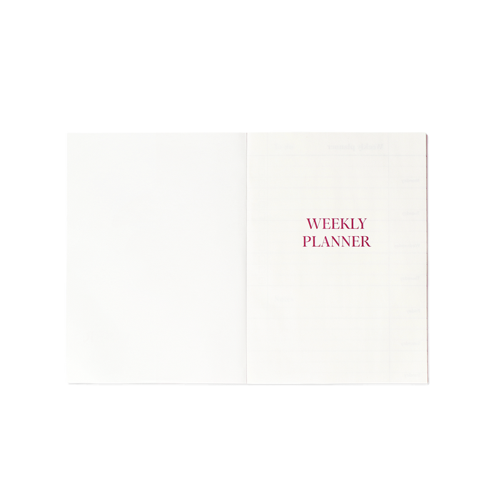 Flying Tiger Copenhagen Pembe Kiraz Desenli Haftalık Planlayıcı Defter