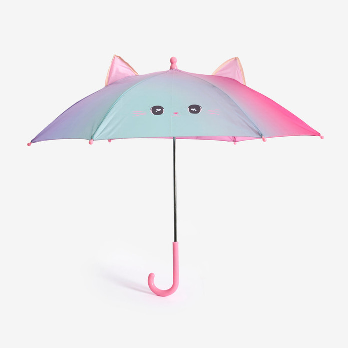 Flying Tiger Copenhagen Kedi Desenli Pembe Çocuk Şemsiyesi