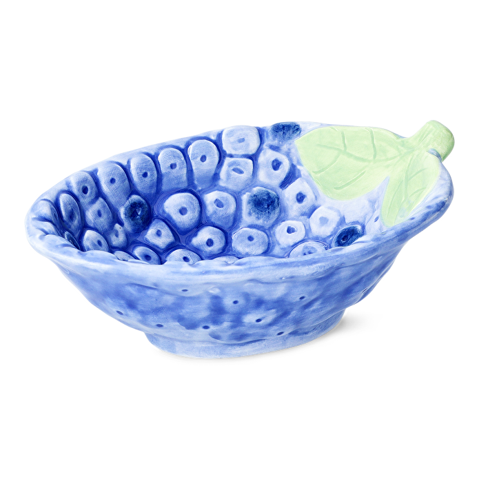 Flying Tiger Copenhagen Mavi Yaban Mersini Şeklinde Seramik Kase