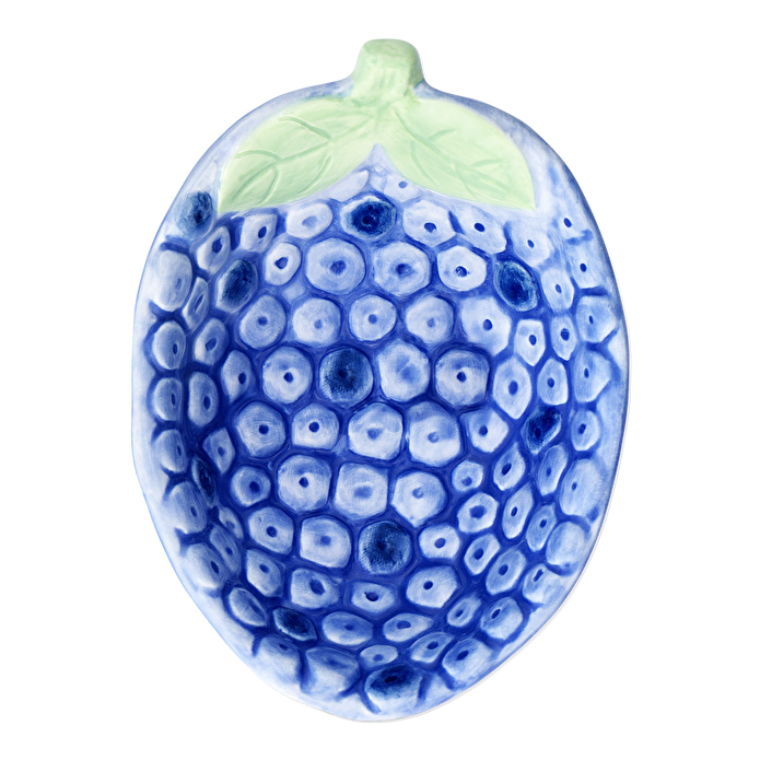 Flying Tiger Copenhagen Mavi Yaban Mersini Şeklinde Seramik Kase