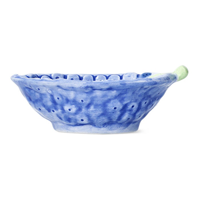 Flying Tiger Copenhagen Mavi Yaban Mersini Şeklinde Seramik Kase